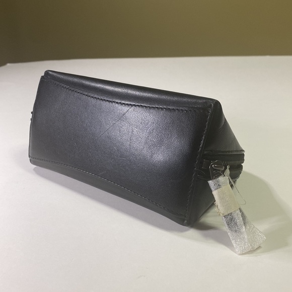 Coach Collectible PacMan Black Calf Leather Zippered Cosmetic Bag - Picture 10 of 14